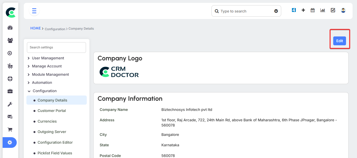 Company Details
