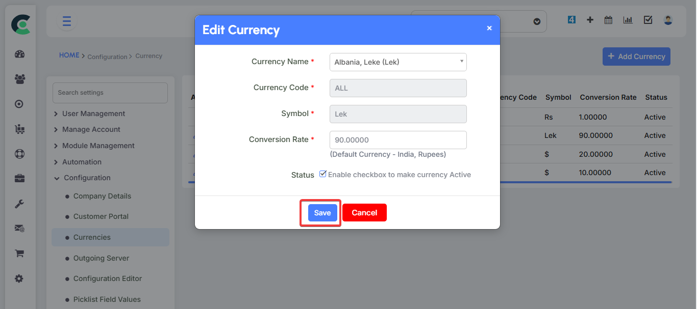 Currencies