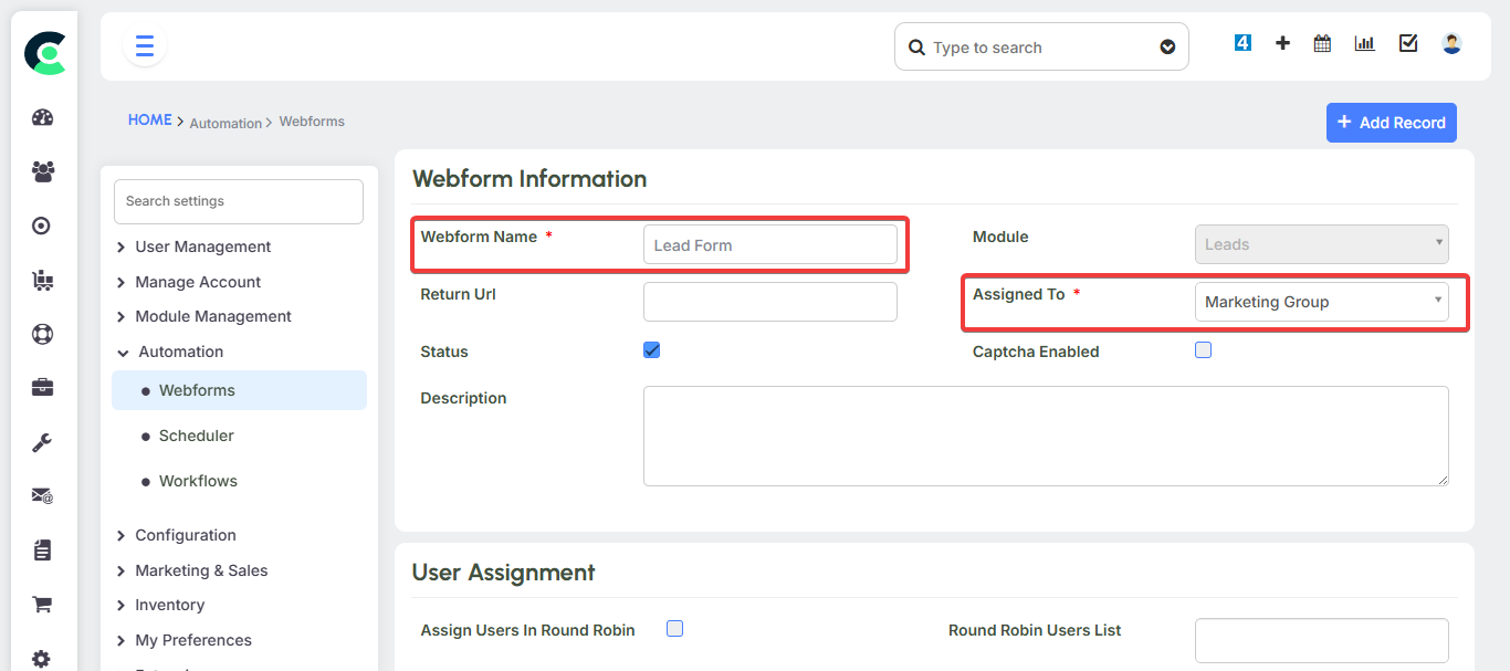 Web Forms